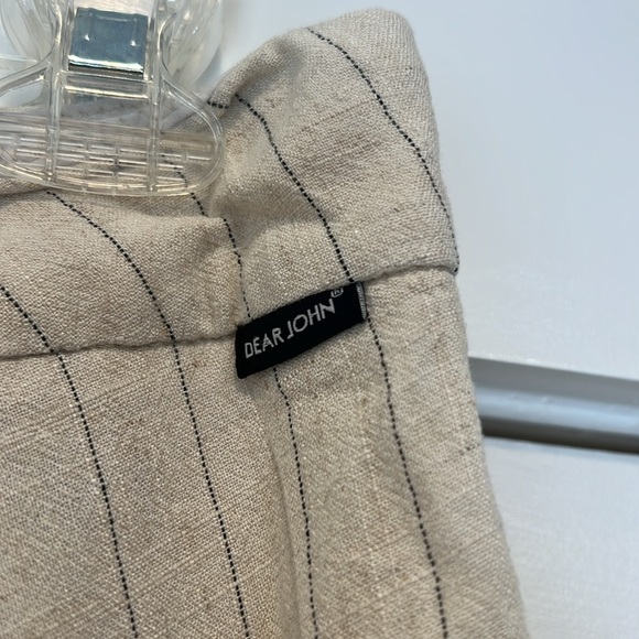 Dear John Cream pin striped Bermudas Tailored Summer Shorts size 27. - Picture 8 of 11